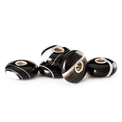 Black Striped Onyx Bead