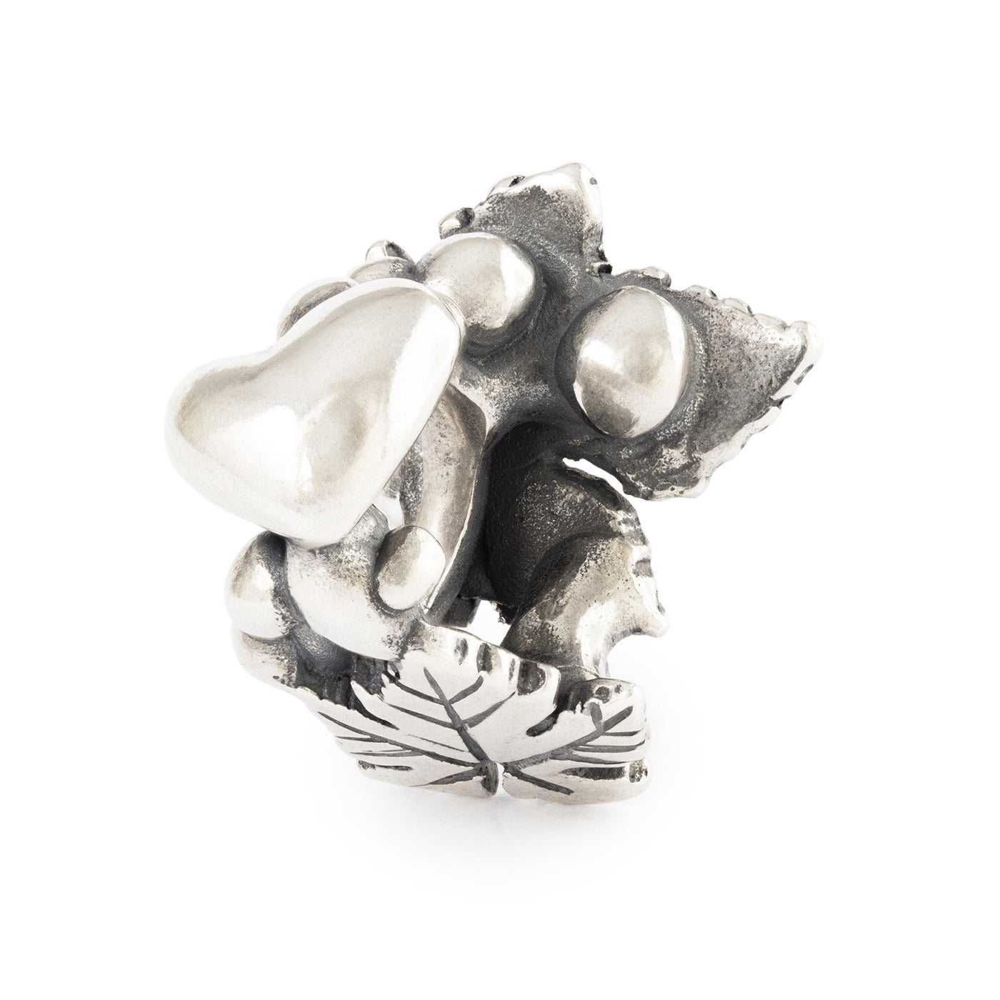 Chestnut Heart Silver Bead – Trollbeads