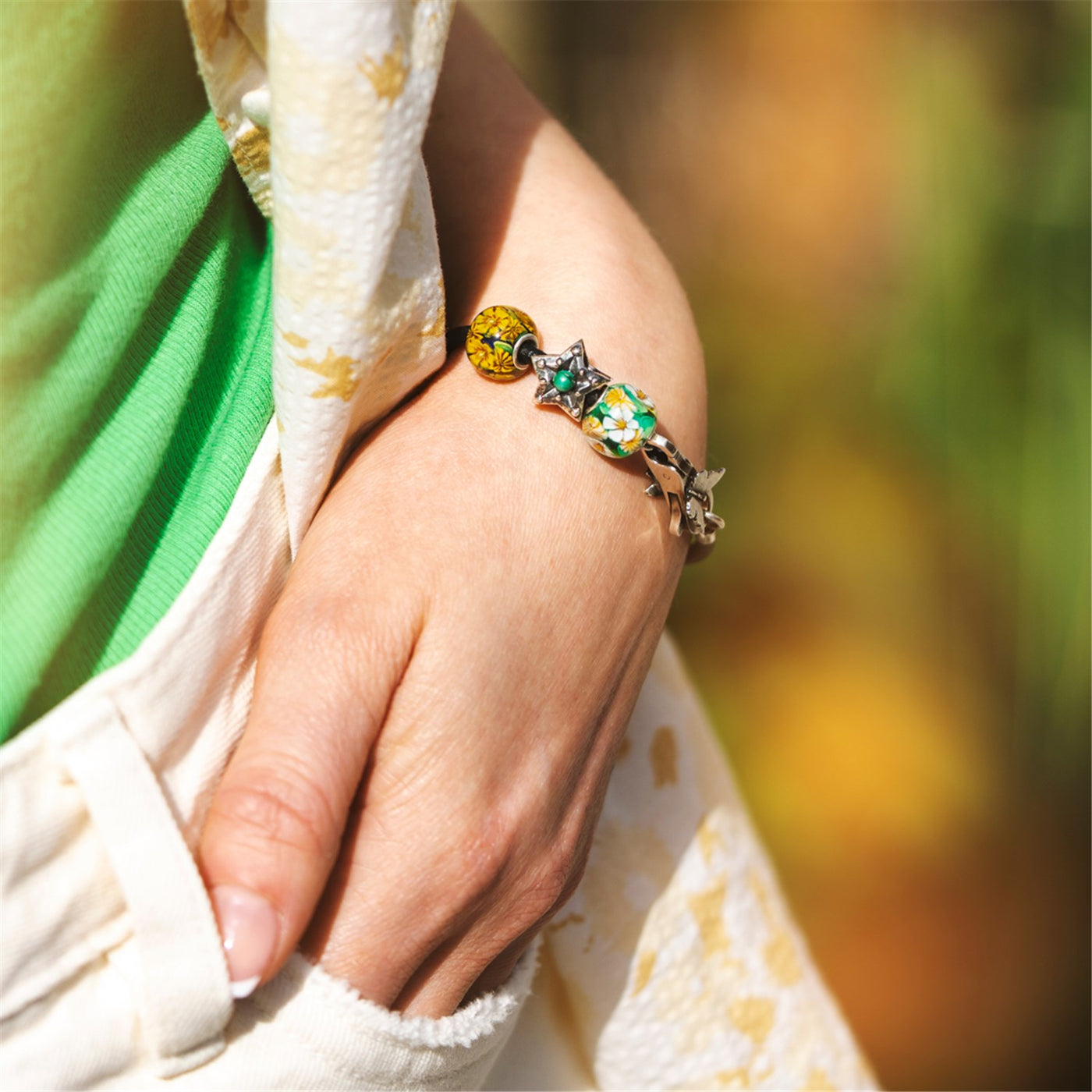 トロールビーズ ブレスレット16cm フラワーロックTrollbeads Flower Spirit – Trollbeads
