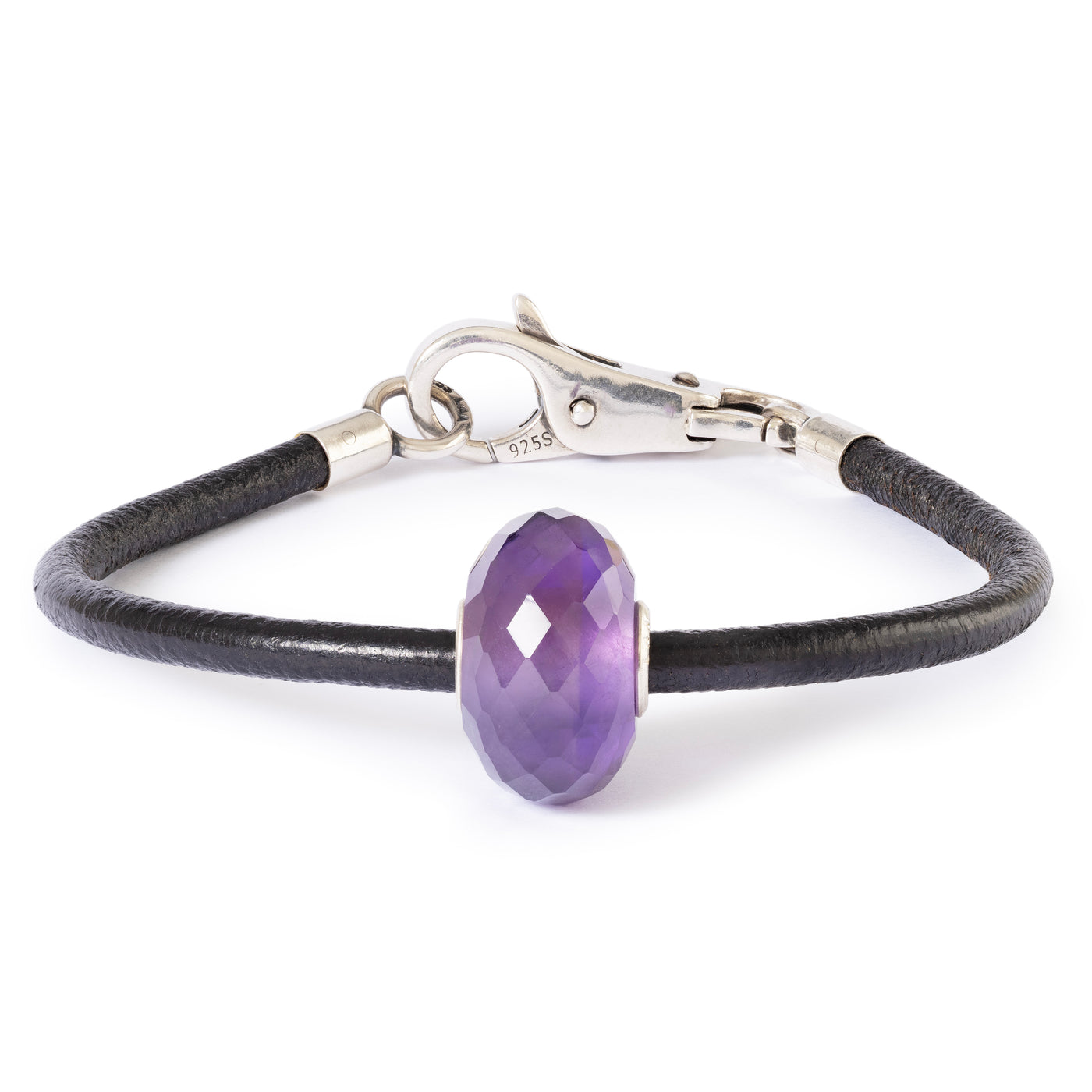 Amethyst Leather Bracelet
