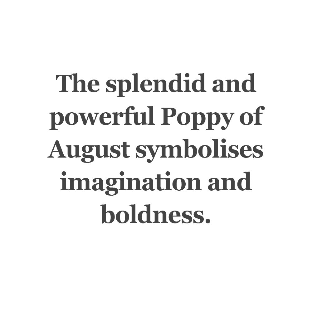 Poppy of August Bead