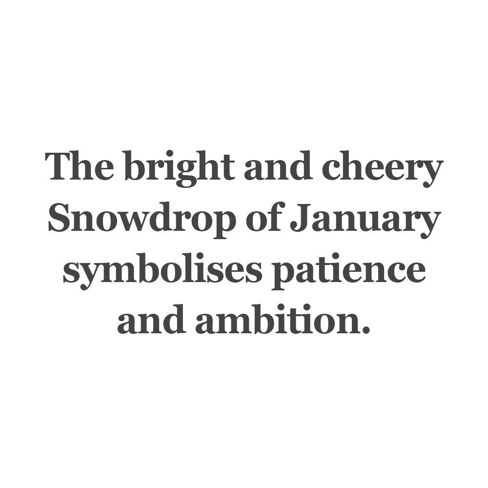 Snowdrop of January Bead