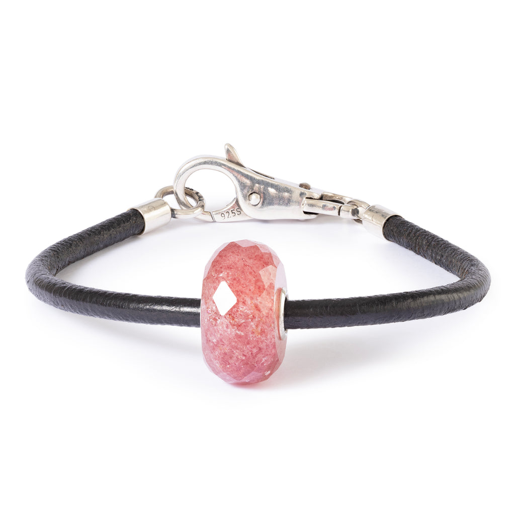Strawberry Quartz Leather Bracelet – Trollbeads