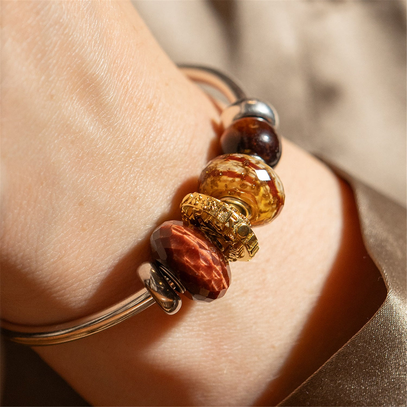 れ*ん様 トロールビーズ　TROLLBEADS 18K　ハーツガロア・ゴールド Trollbeads Jubilee, Gold Plated