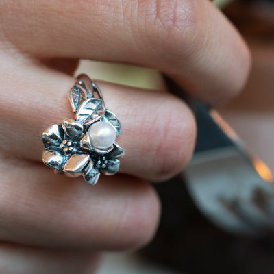 Hawthorn With Pearl Ring
