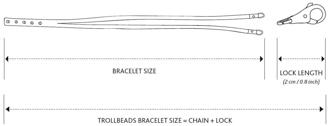 Double Leather Bracelet Cherry/Sage Green – Trollbeads