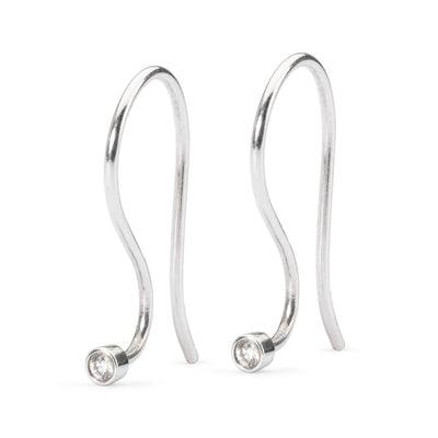  Earring Hooks, Silver/Brilliant